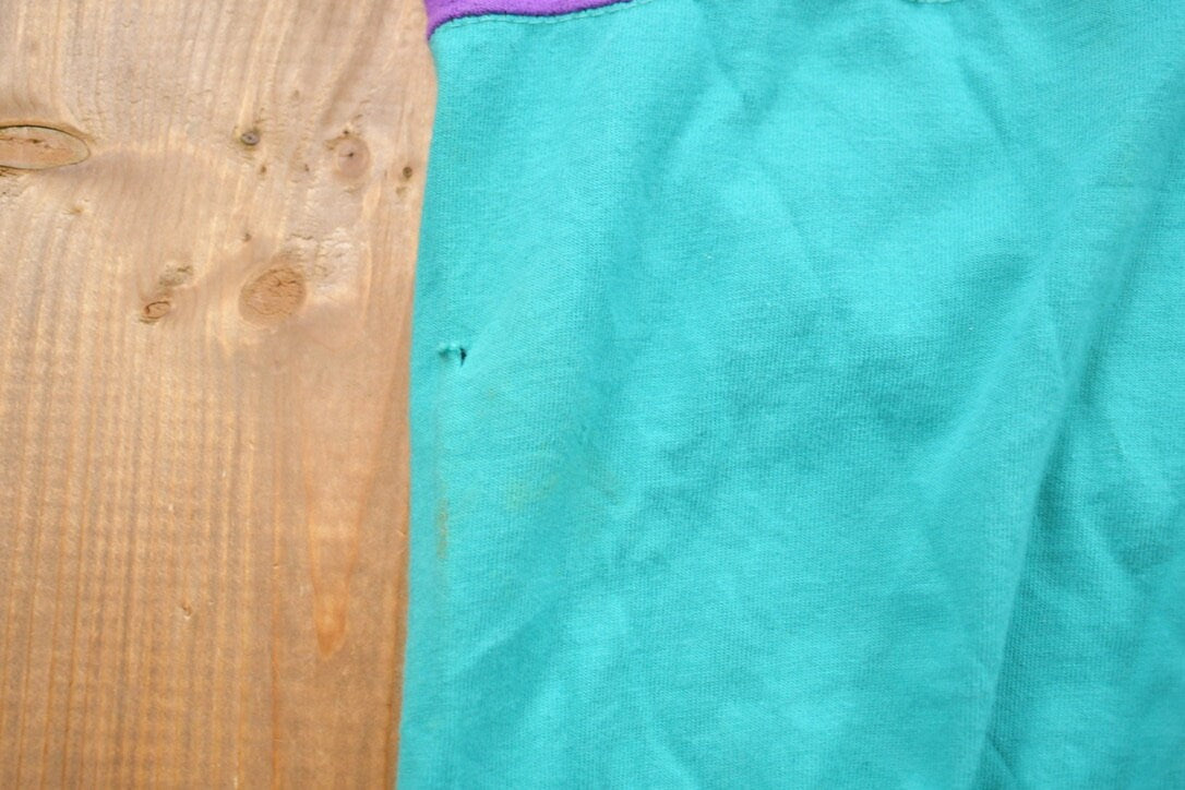 Vintage 1990s Cherokee Sport Graphic Color Block Hooded T-Shirt