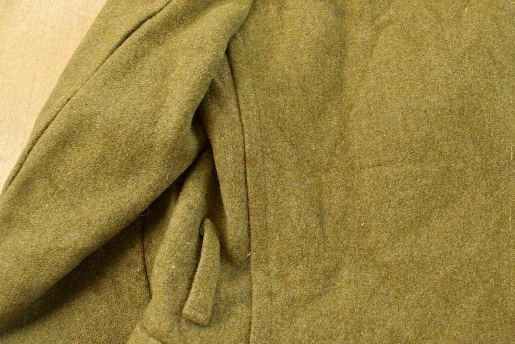 Vintage 1920s WW1 Mackinaw Short Overcoat Wool Army Jacket Men's S
