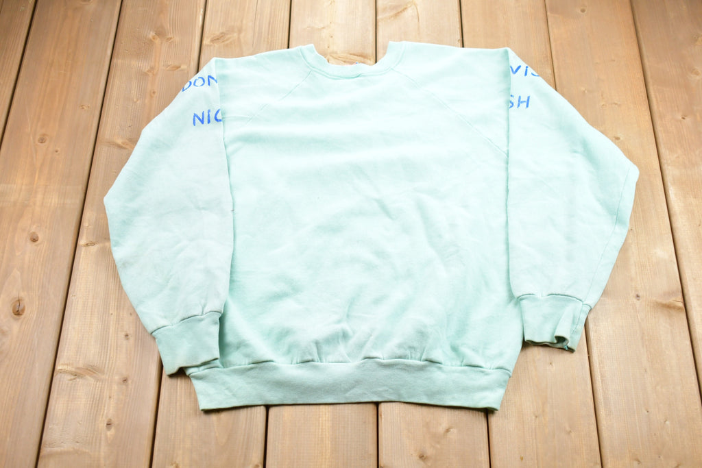 Vintage 1980s Great Grandmas Gang Panda Raglan Crewneck Sweatshirt