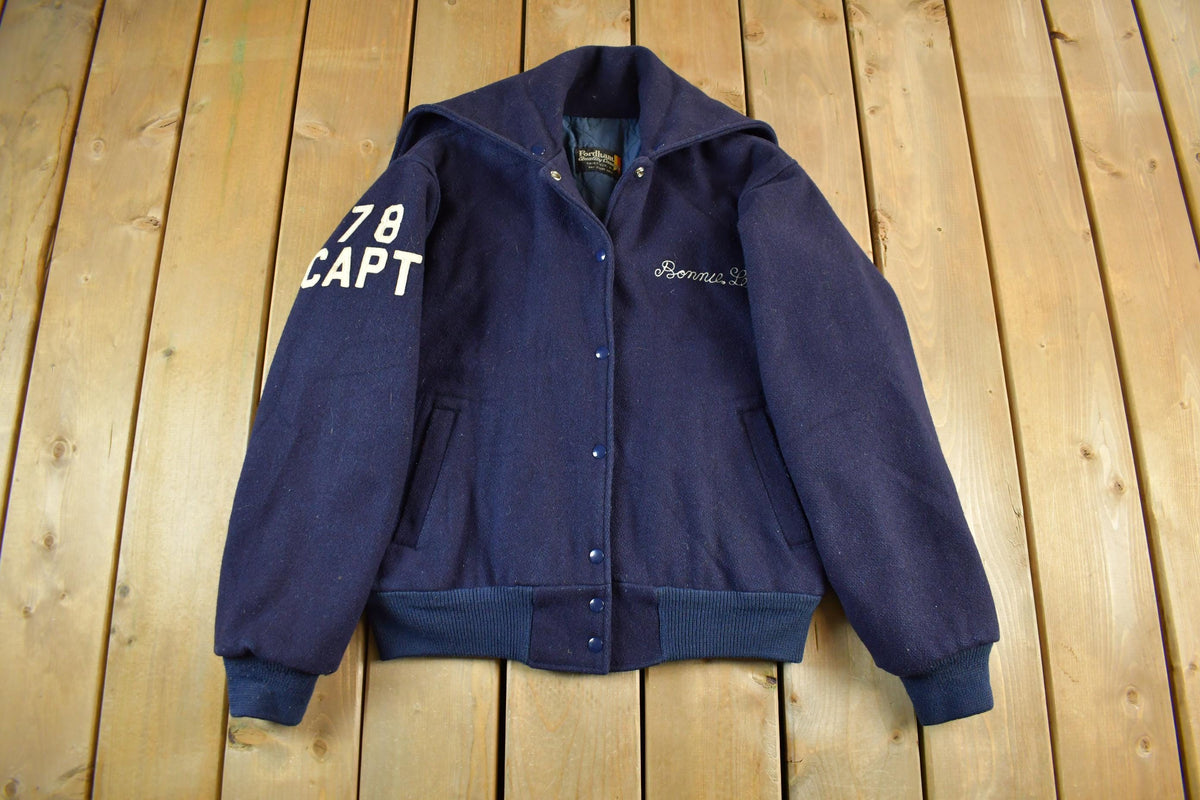 Vintage 1978 Fordham Wool Varsity Letterman Jacket Men's Small