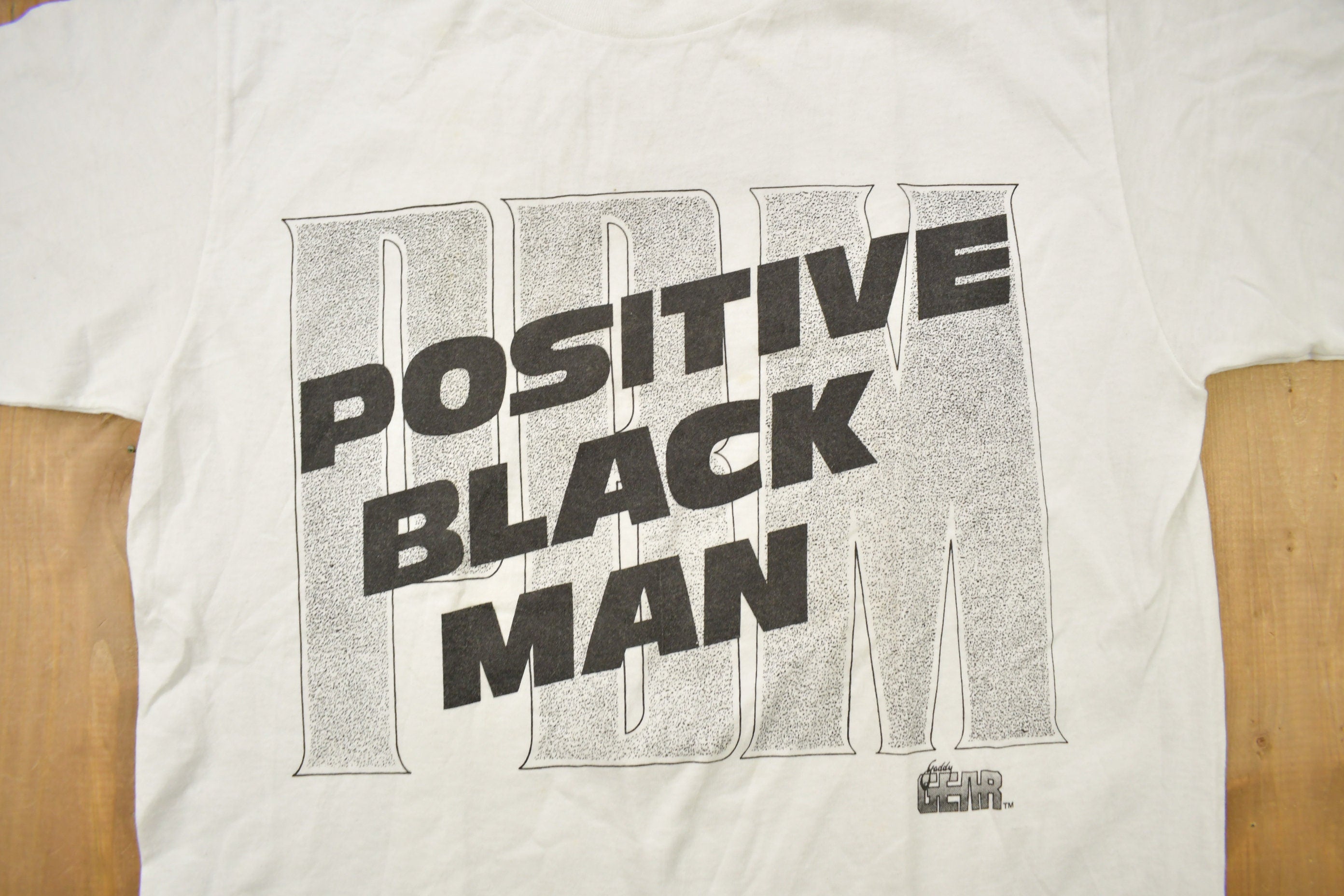 Vintage 1990s Positive Black Man Graphic T Shirt