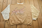 Vintage 1995 Giraffe Graphic Crewneck Sweatshirt