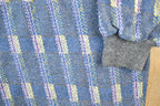 Vintage 90s Abstract Knit Collared Sweater - Mens XL