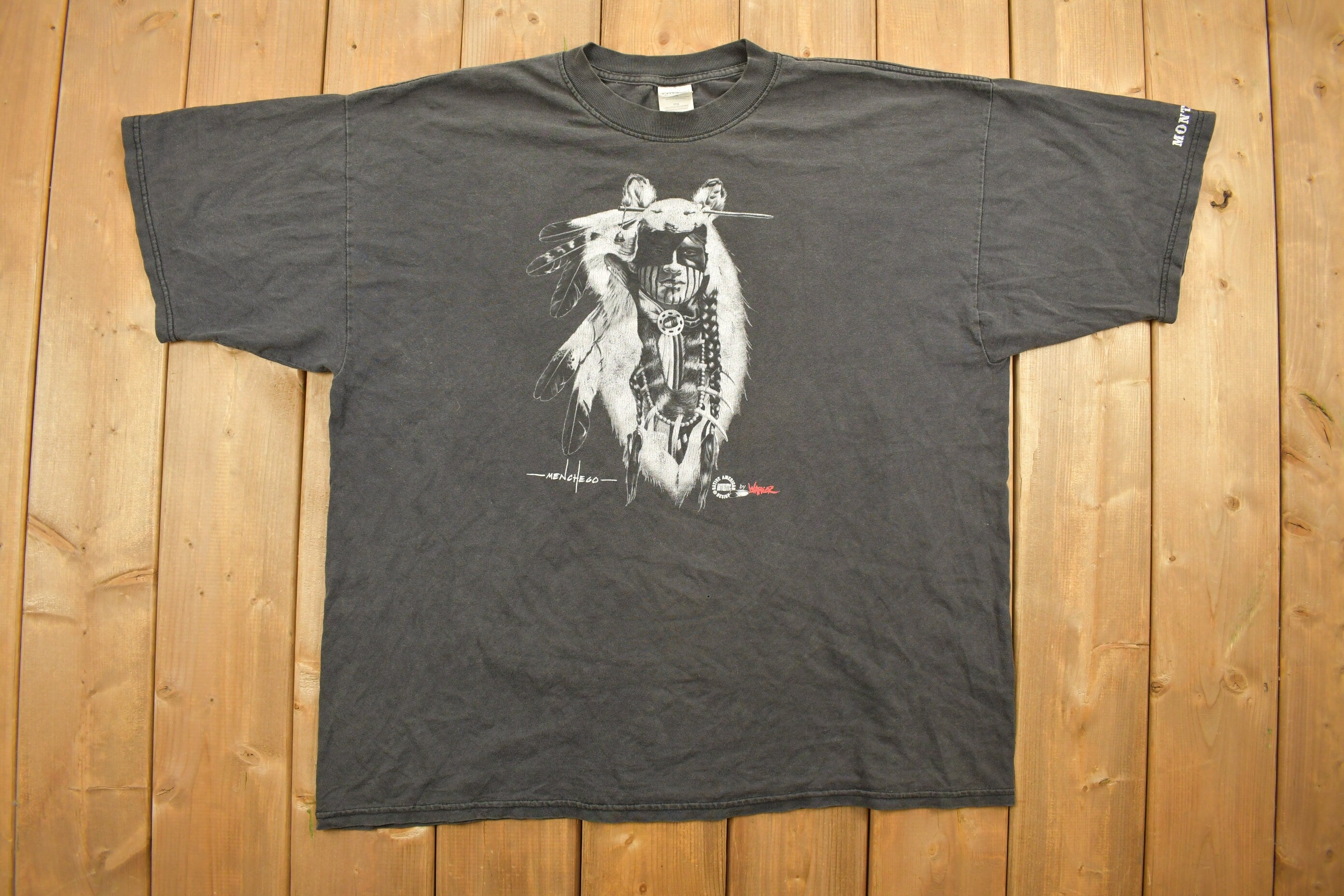 Vintage 1990s Native Montana Souvenir T Shirt