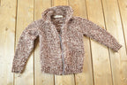 Vintage 1960s Youth Hand Knit Wool Mouse Sweater 4T