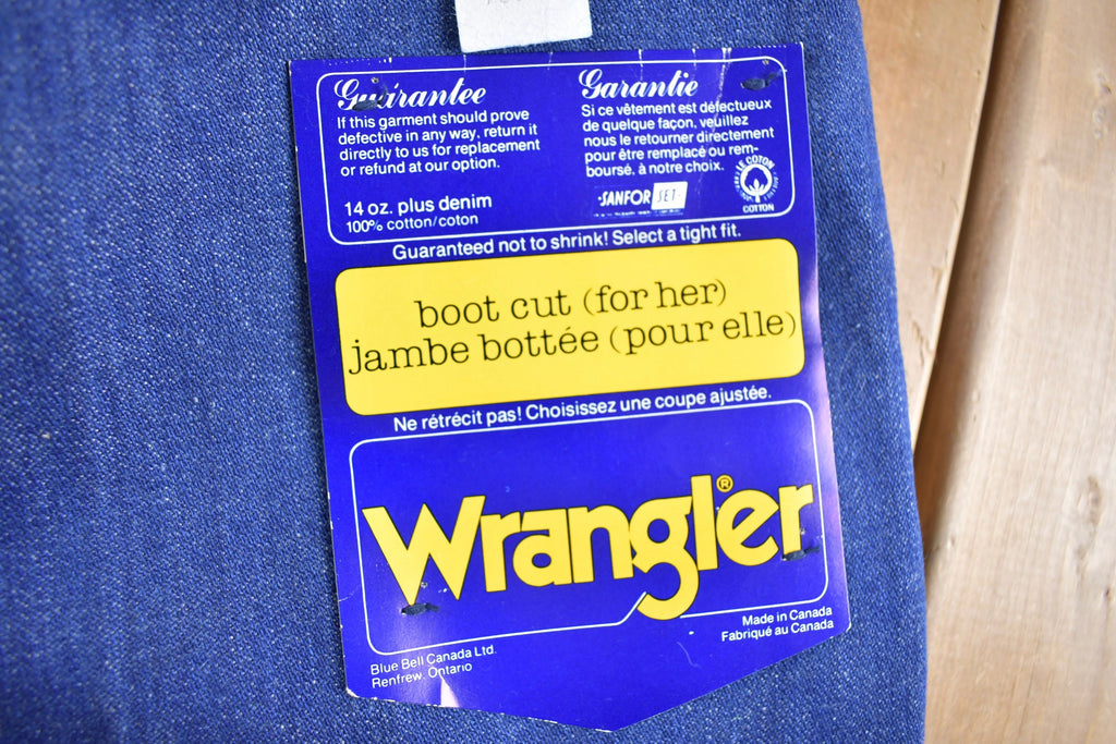 Vintage 1970s Deadstock Wrangler Boot Cut Women's Jeans Size 28 x 32