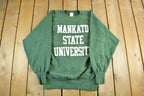 Vintage 1990s Mankato State University Champion Reverse Weave Warmup Crewneck Sweatshirt Men's XL