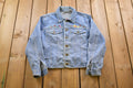 Vintage 1990s Winnie The Pooh Floral Embroidered Denim Jean Jacket