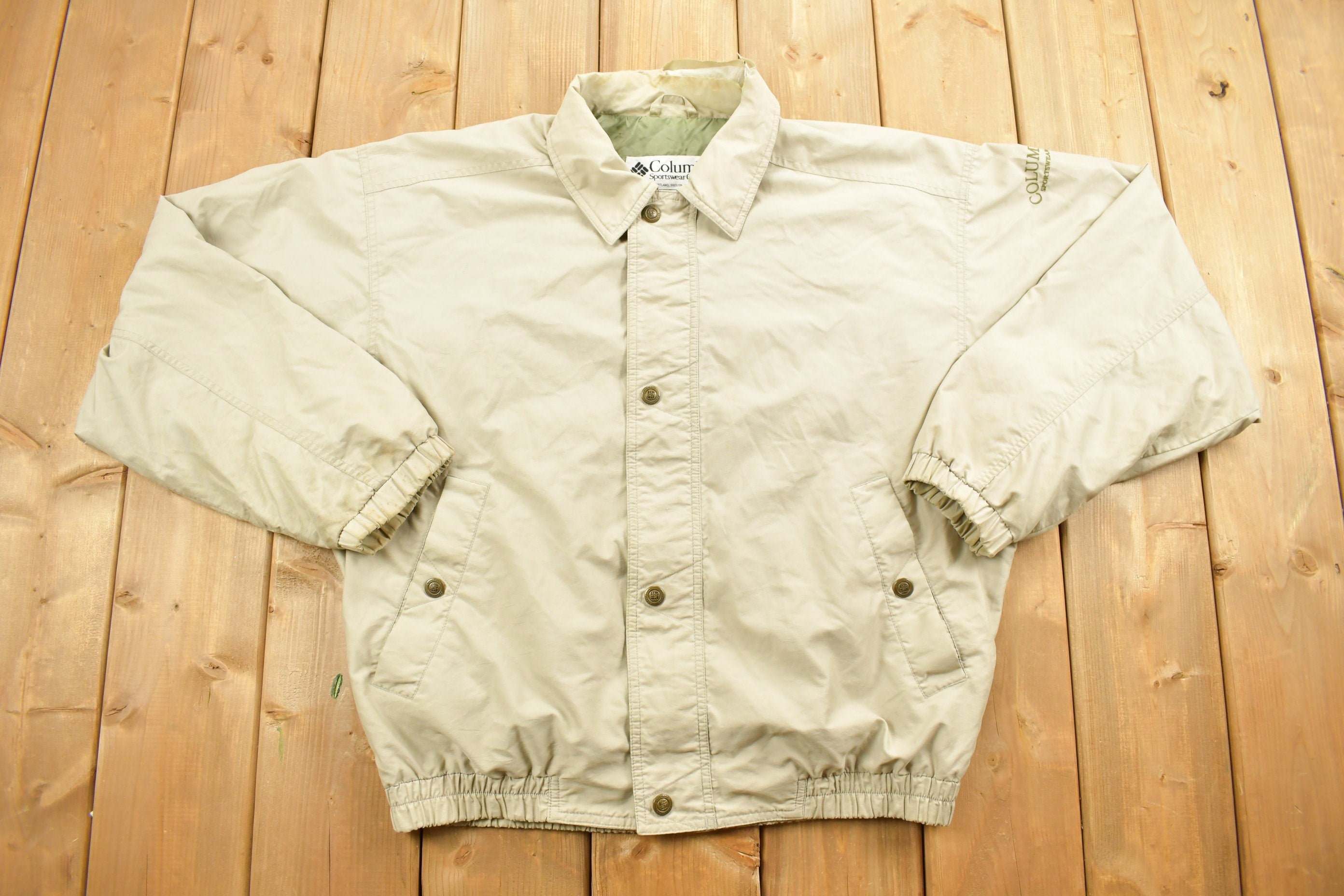 Vintage 1990s Columbia Windbreaker Jacket