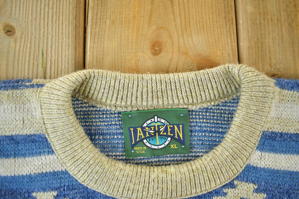 Vintage 1980s Jantzen Knit Crewneck Sweater Men's XL