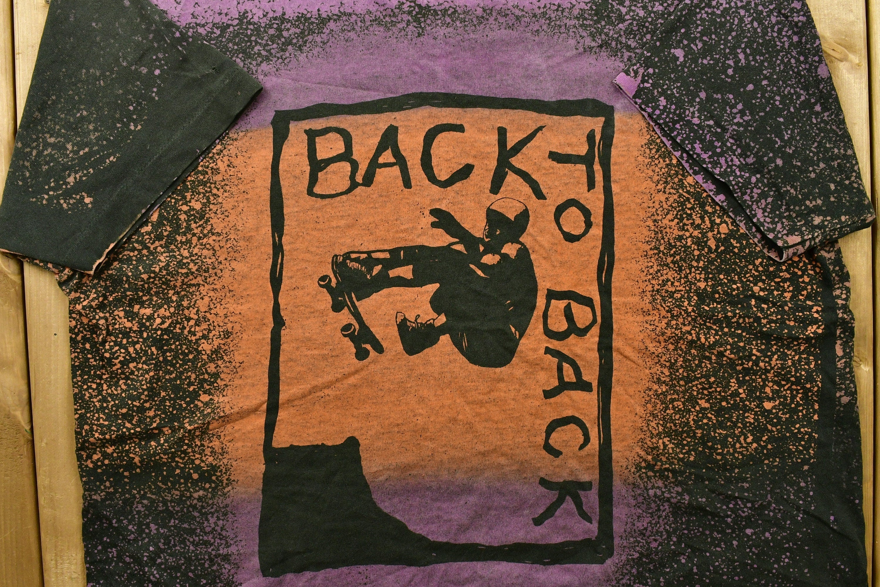 Vintage 90's Back To Back All Over Print Skateboarding T-Shirt