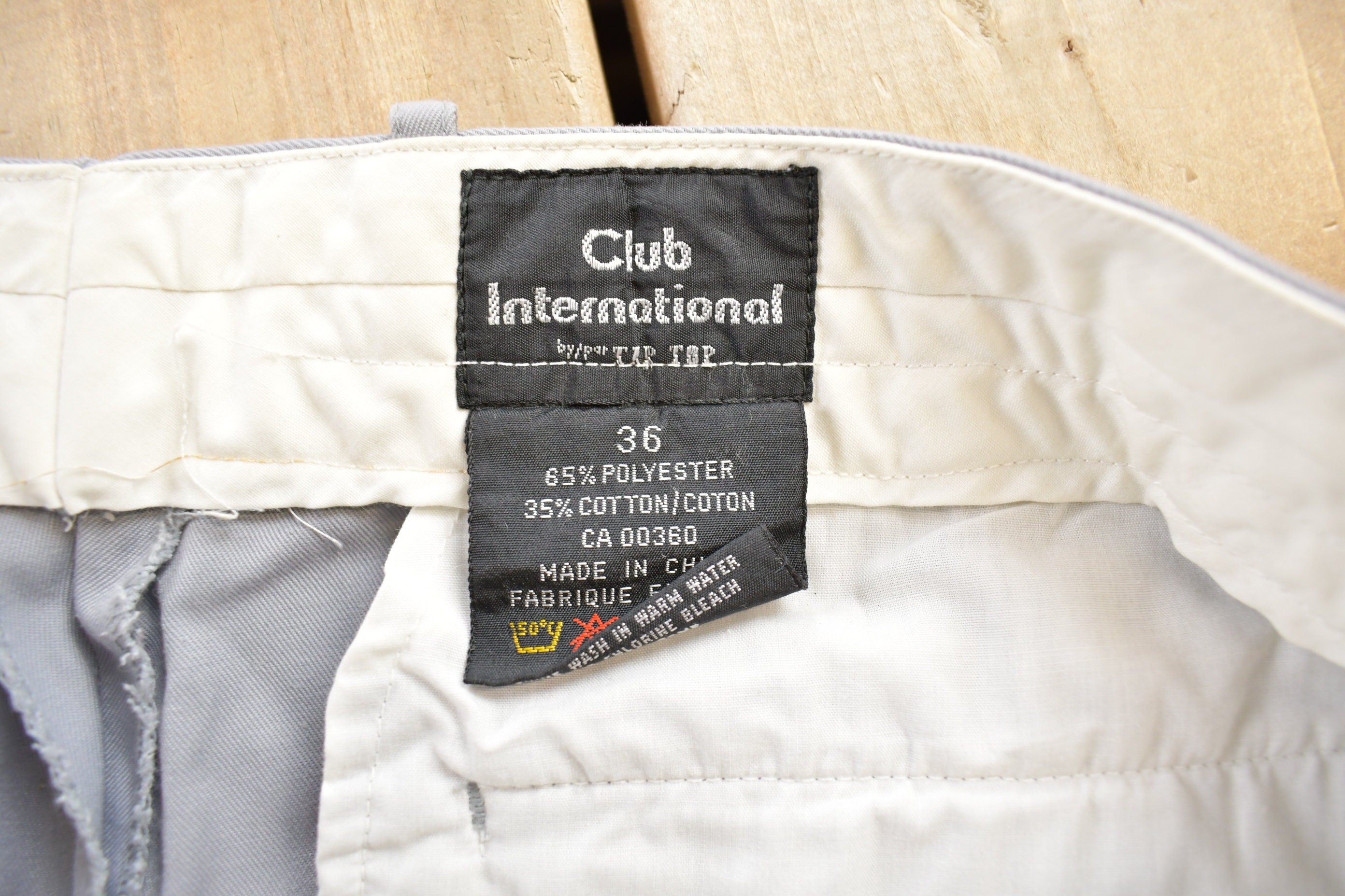 Vintage 1980's Club International Grey Pants