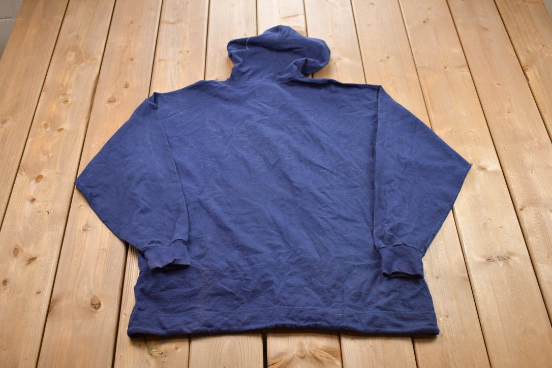 Vintage 1990s Russell Athletics Blank Hooded Sweatshirt
