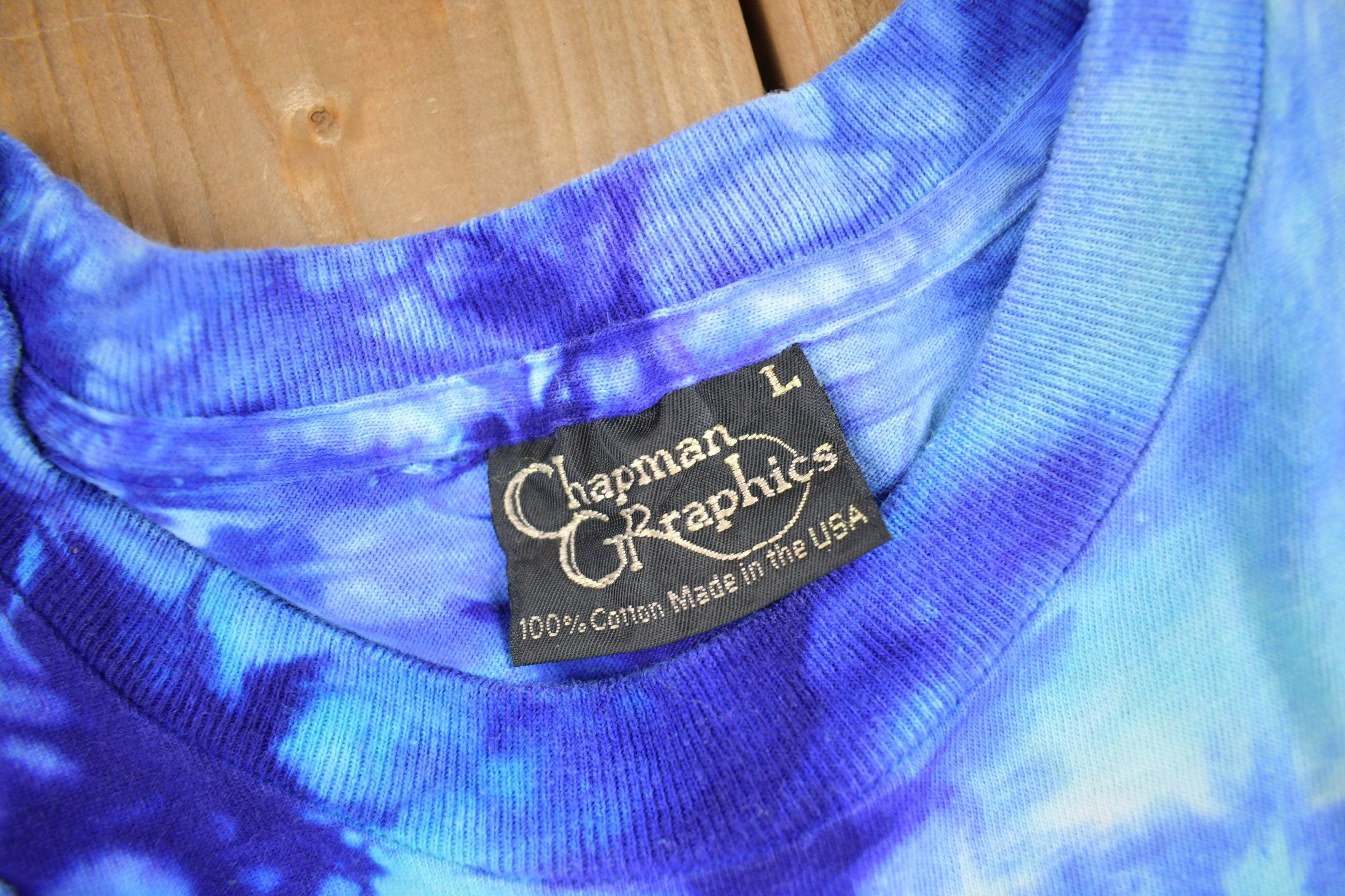 Vintage 1993 Ocean Theme Sea Life Tie Dye T Shirt
