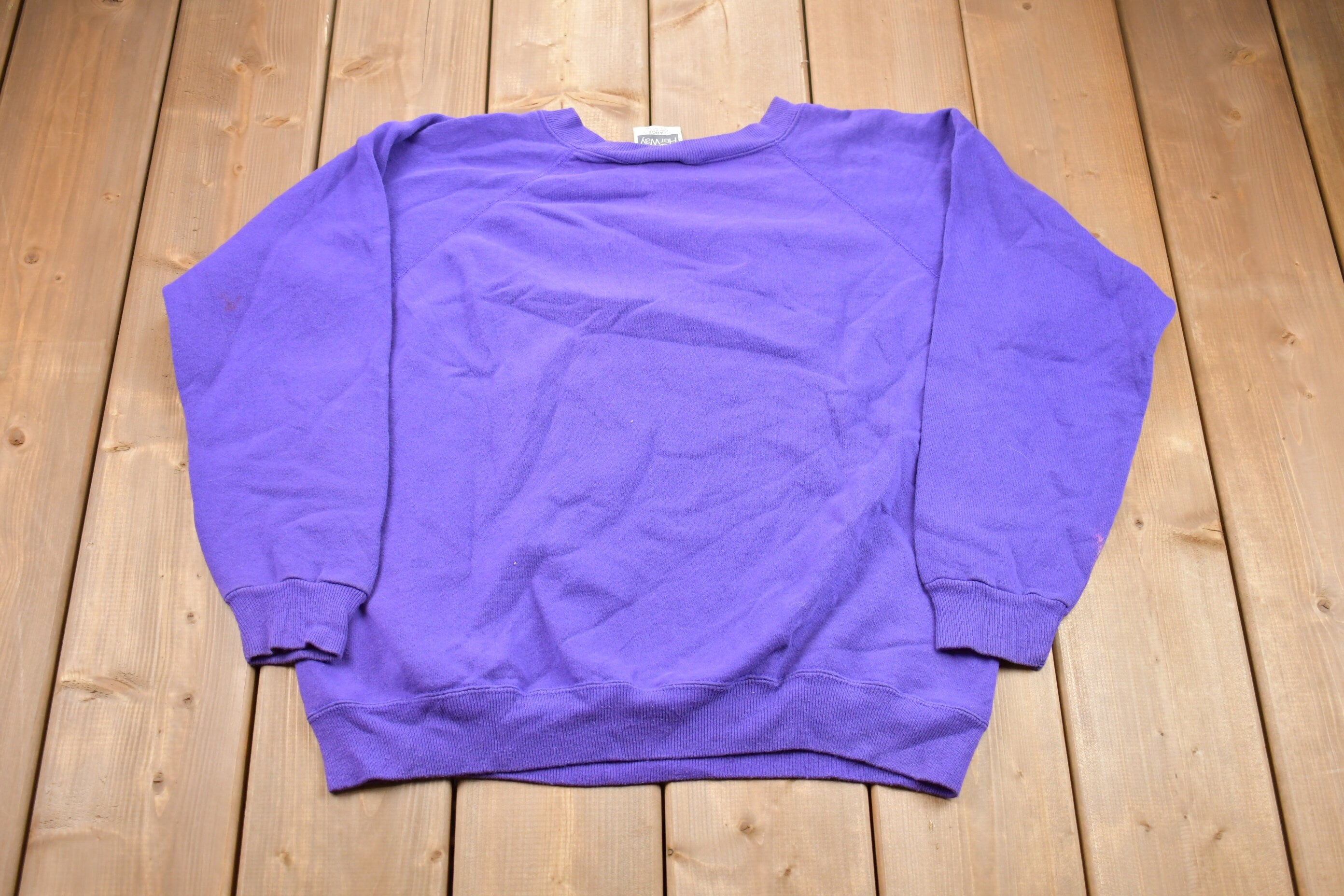 Vintage 1990s Hanes Her Way Leaves Graphic Crewneck Sweatshirt