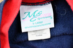 Vintage 1990s Bedazzled American Flag Crewneck Sweatshirt
