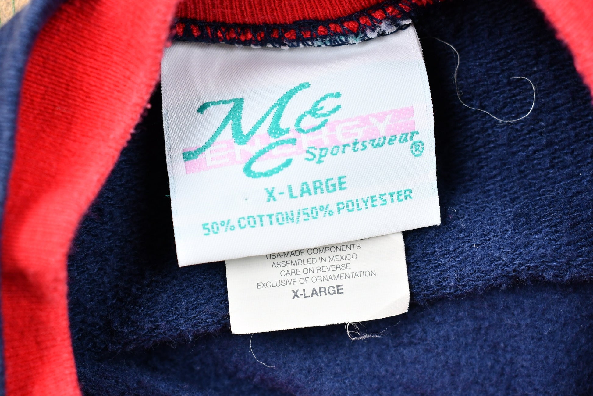 Vintage 1990s Bedazzled American Flag Crewneck Sweatshirt