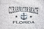 Vintage 1990s Clearwater Beach Florida Quarter Zip Sweatshirt