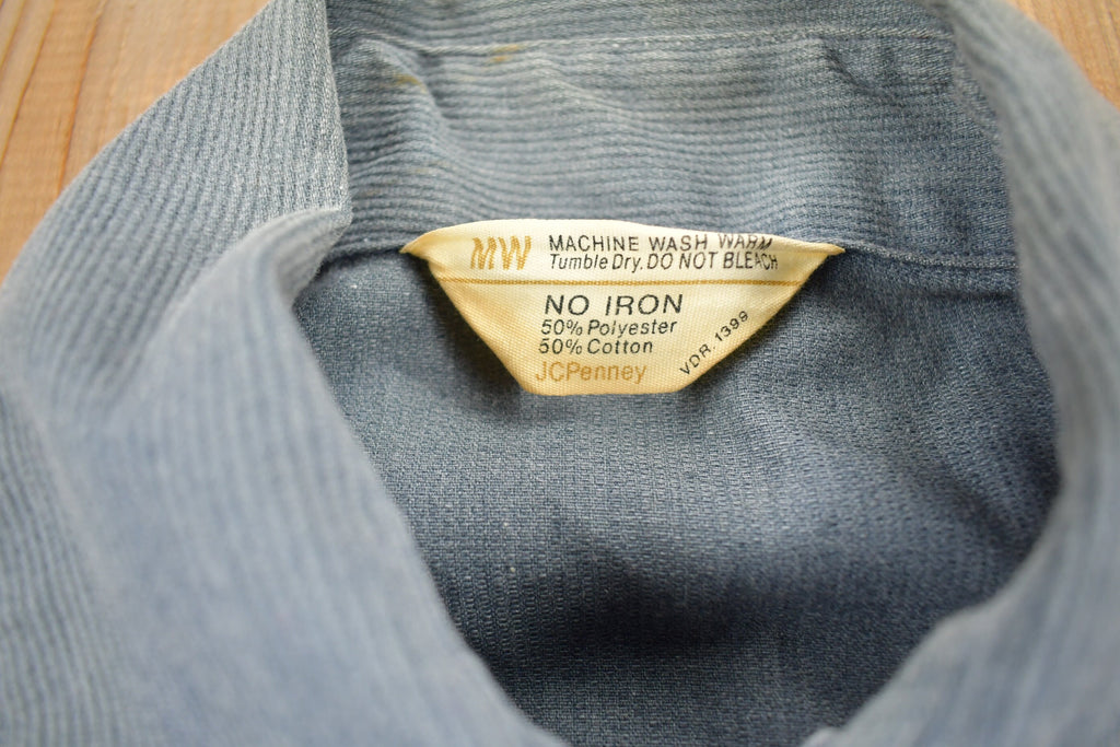 Vintage 1980s JC Penney Flannel Button Up Shirt
