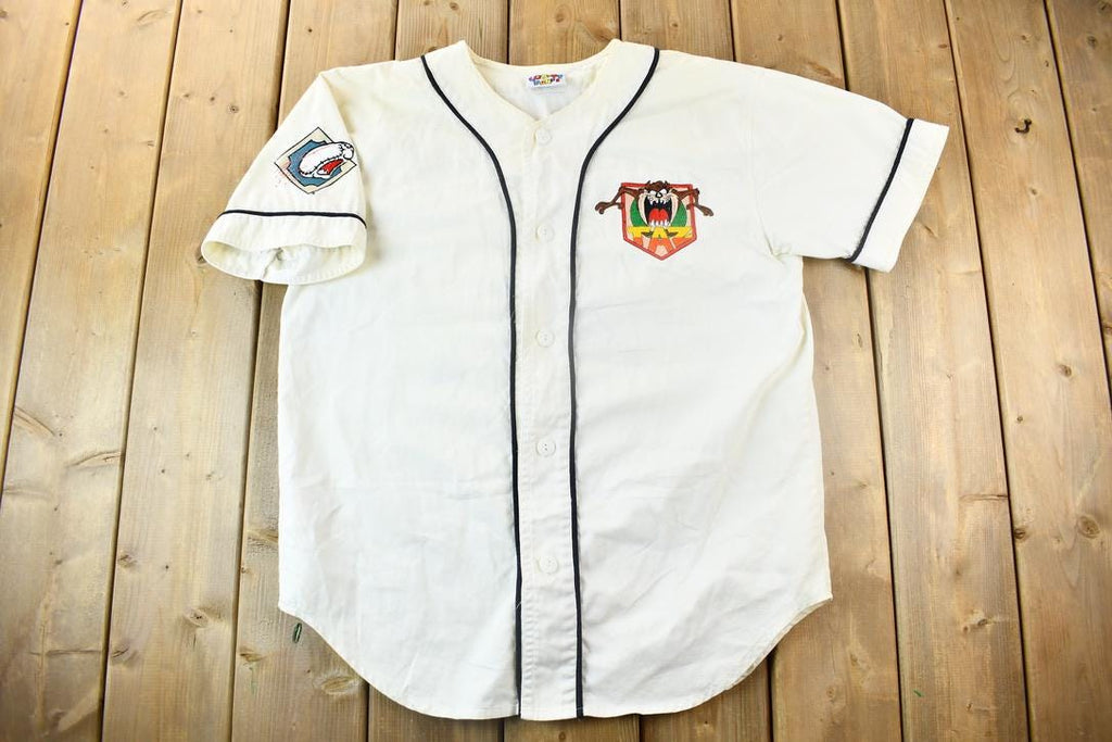 Vintage 1993 Looney Tunes Tasmanian Devil Baseball Jersey