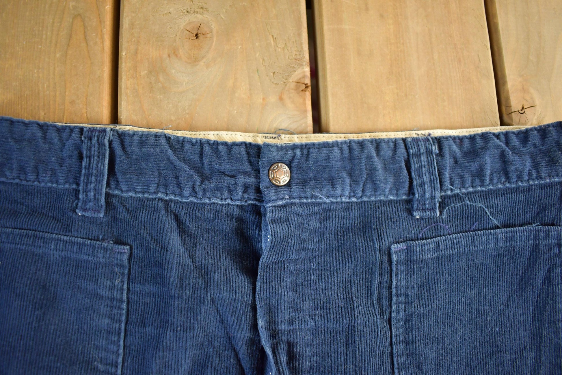 Vintage 1970s Jack Spratt Bell Bottom Corduroy Flare Pants Women's Size 34 x 31