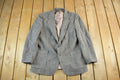 Vintage 1980s Harris Tweed Hand Woven Wool Two Button Blazer Jacket Men's Medium