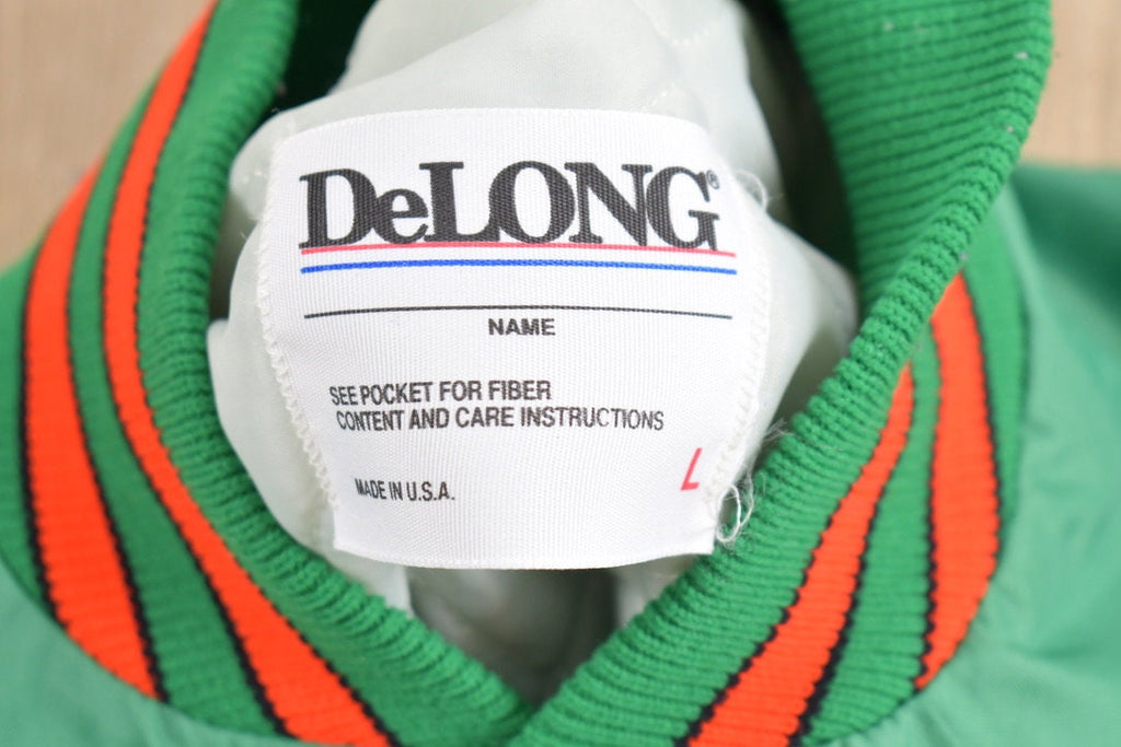 Vintage 1980s Delong Area Erectors Bomber Jacket