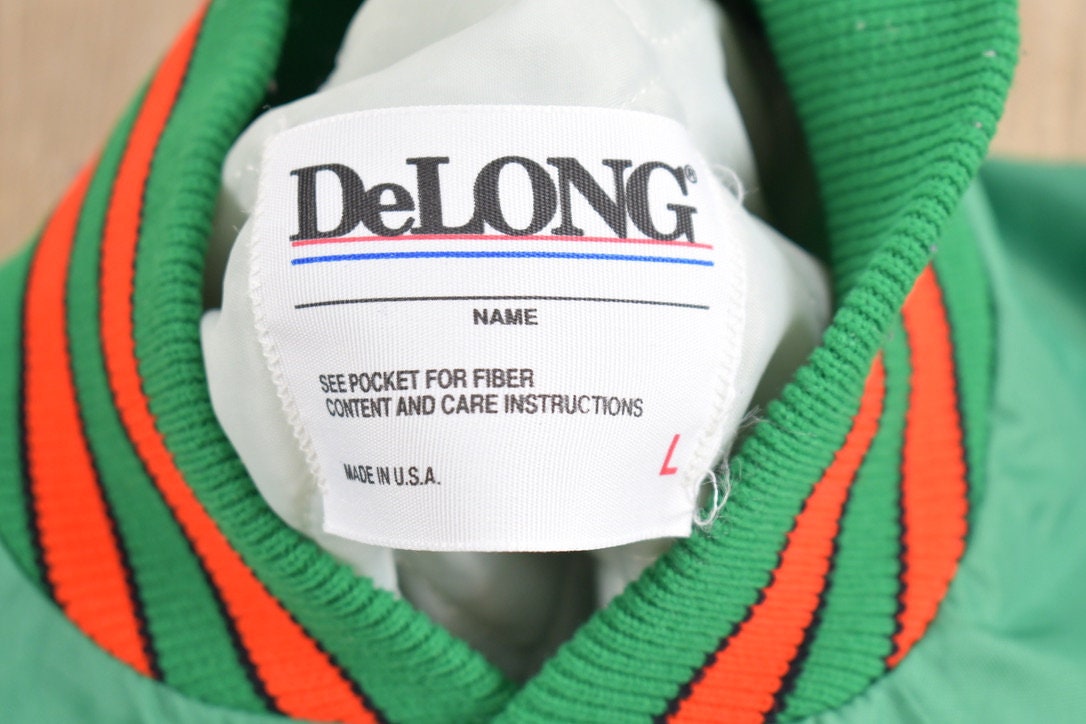 Vintage 1980s Delong Area Erectors Bomber Jacket