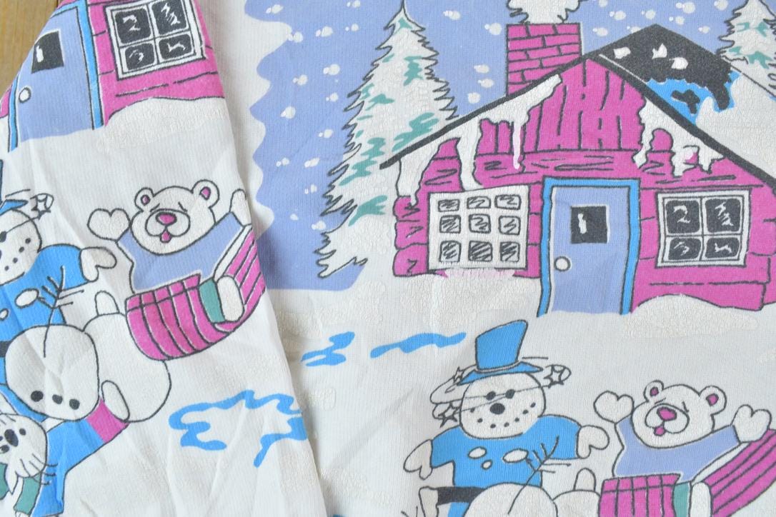 Vintage 1990s Snowman Gang Reitmans Neon Outdoorsman Crewneck Sweatshirt