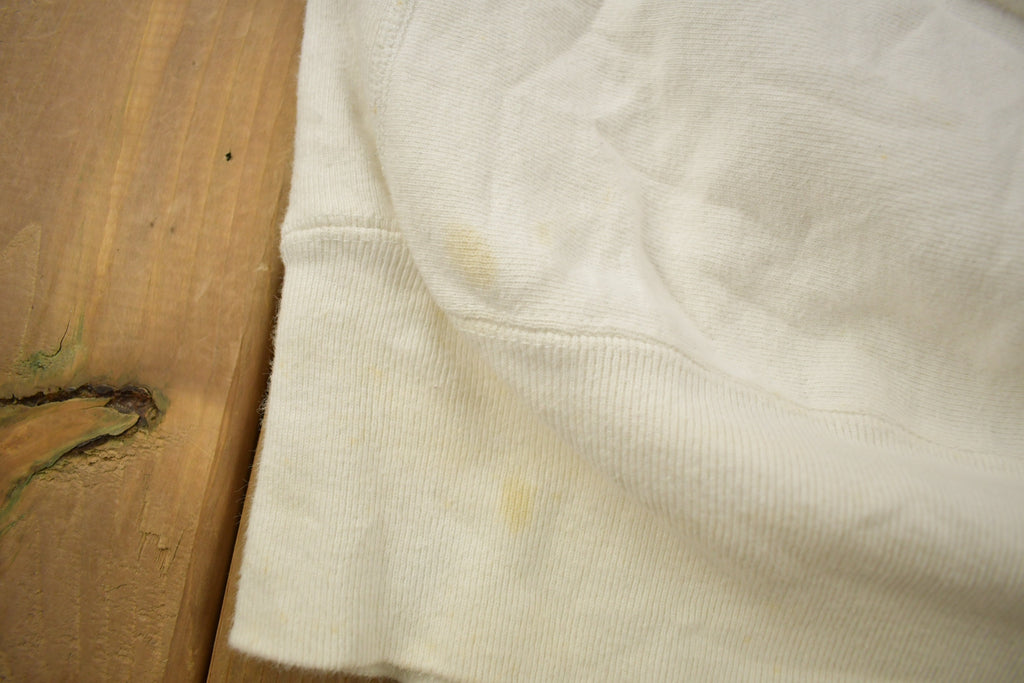 Vintage 1990s Blank White Champion Reverse Weave Crewneck