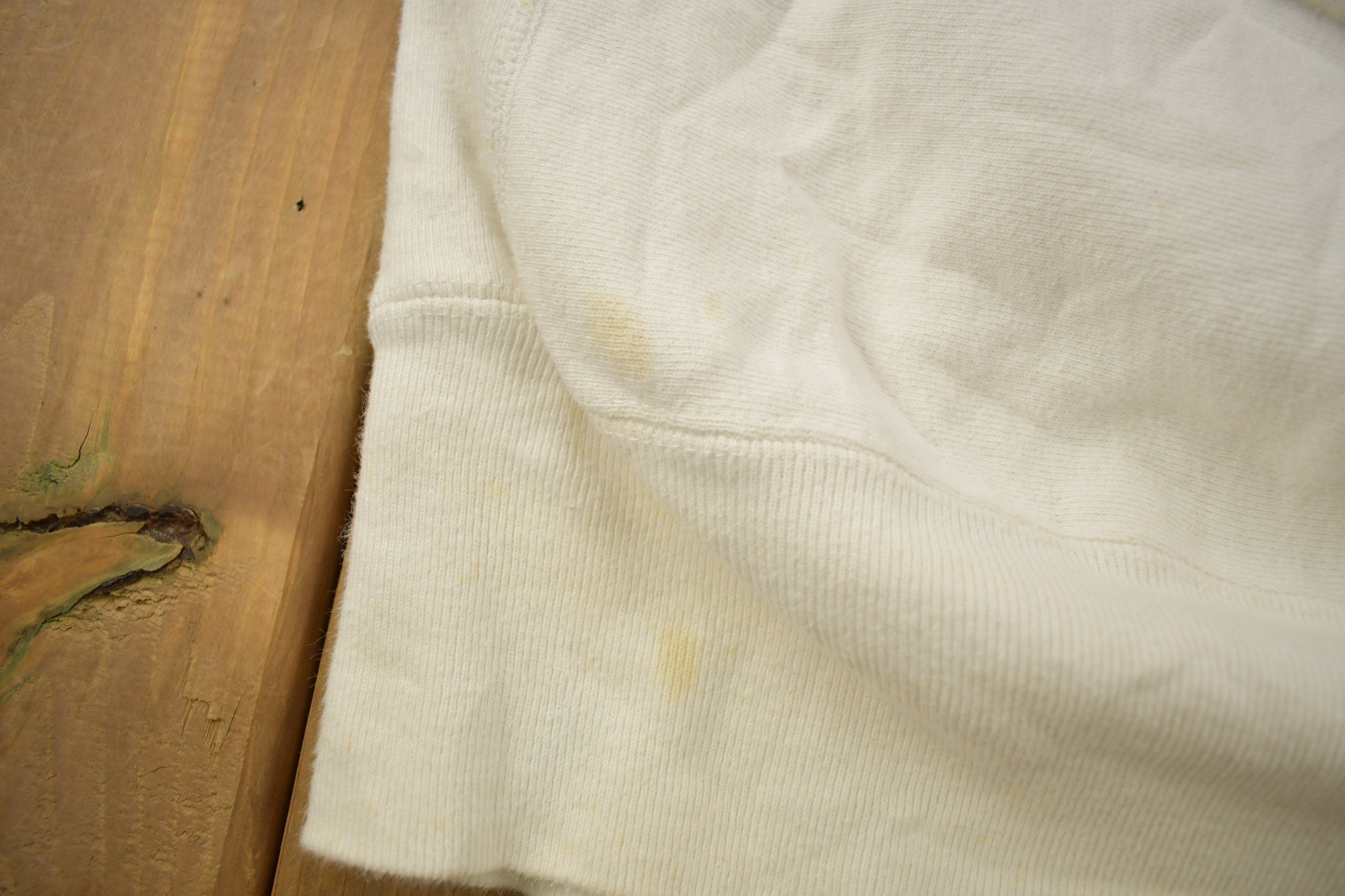 Vintage 1990s Blank White Champion Reverse Weave Crewneck