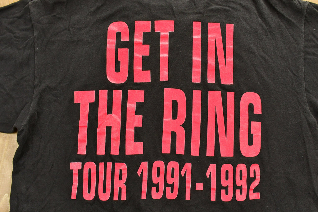 Vintage 1992 Guns N Roses Get In The Ring Tour T-shirt