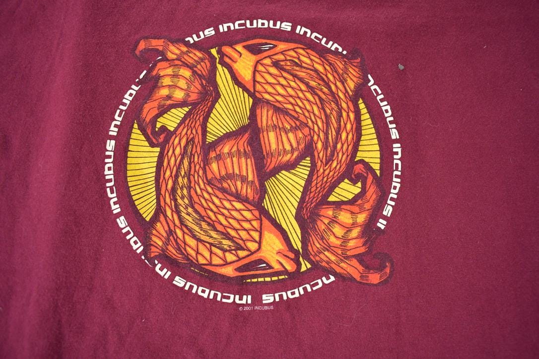 Vintage 2001 Incubus Graphic Band Tee