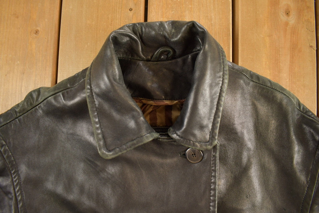 Vintage 1990s Danier Leather Trench Coat