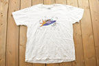 Vintage 1990s Coffee Planet Byrkit Morning Souvenir T-Shirt