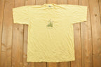Vintage 1990s Grossglockner Embroidered Floral Graphic T-Shirt