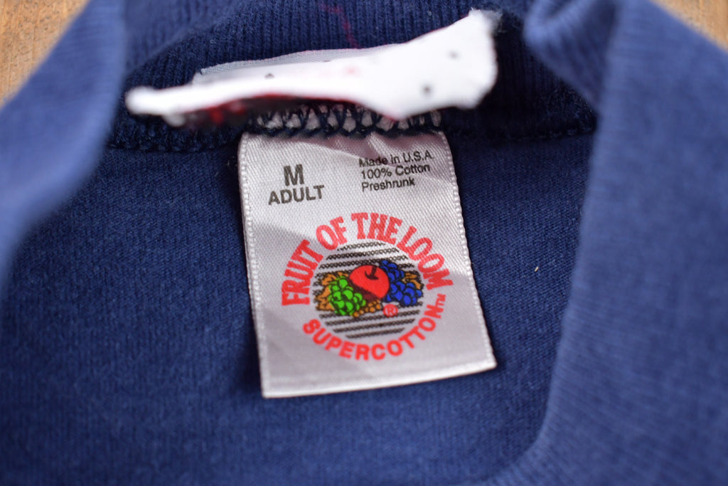 Vintage 1990s Fruit Of The Loom Iced T's Made In USA Crewneck Sweatshirt