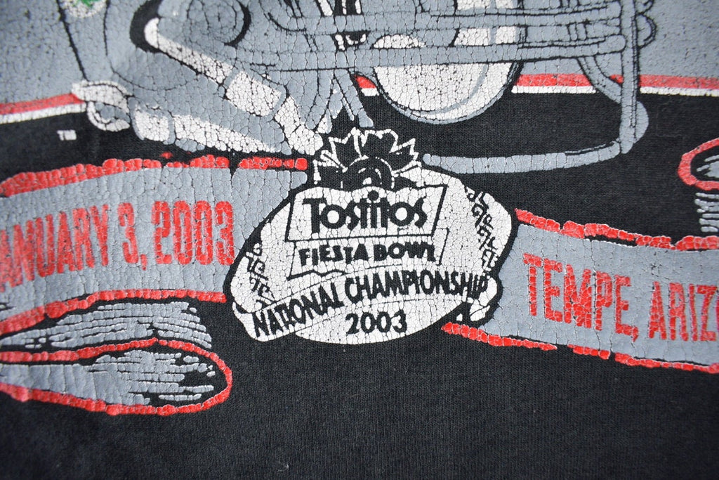 Vintage 2003 Ohio State Buckeye Tostitos Fiesta Bowl T-Shirt Made In USA Size 2X