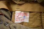 Vintage 1968 Army Wool Cargo Pants With Suspenders Size 35 x 26.5