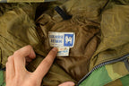 Vintage 1990s Log House Designs Gore Tex Camo Parka Hunting Jacket Men's M / Outdoors Hunting Coat / Hooded