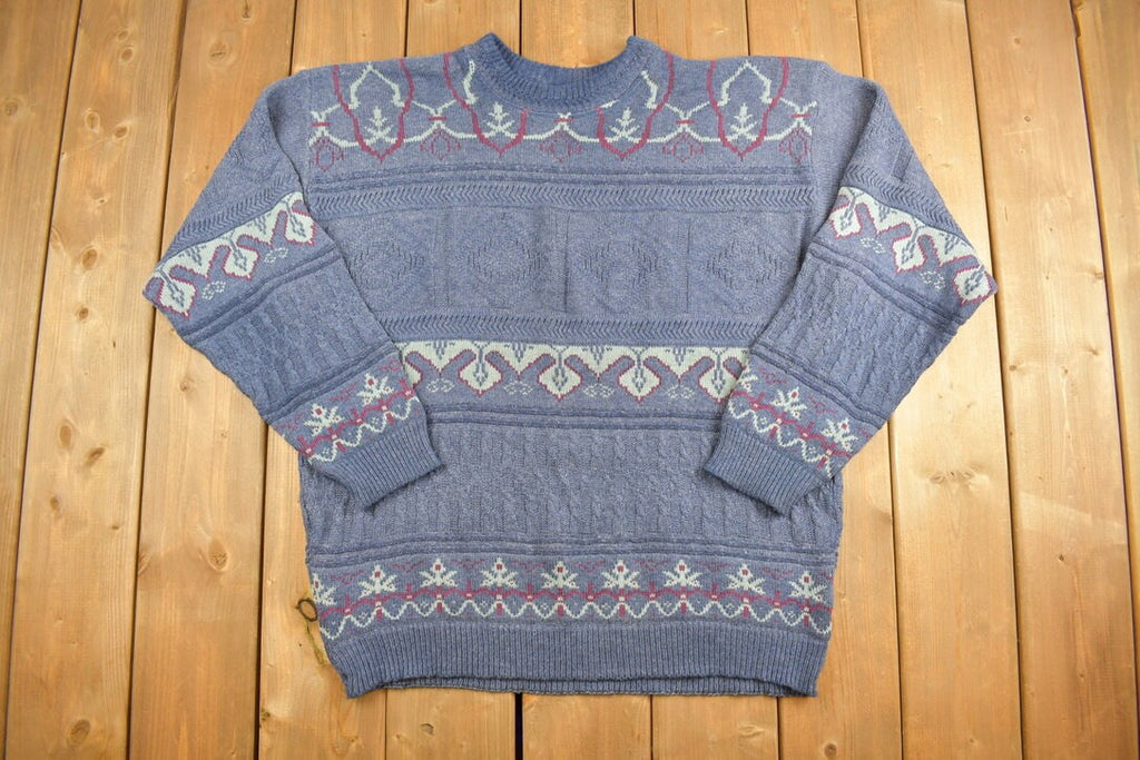 Vintage 1990s TT&CO Sport Knitted Crewneck Sweater