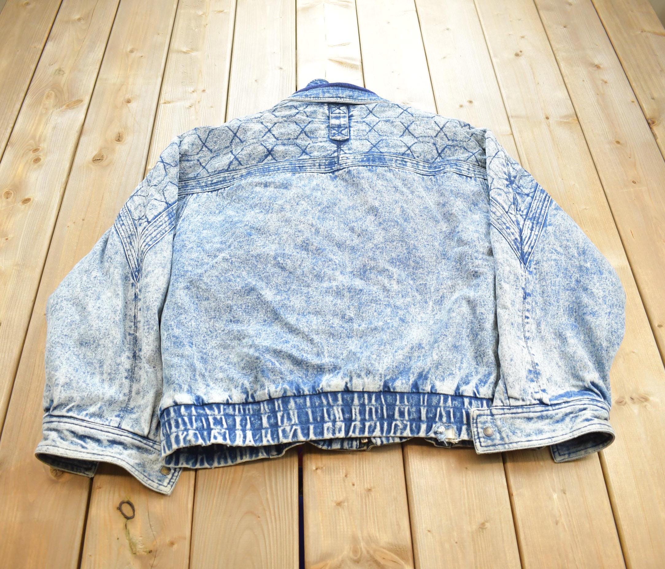Vintage 1980s Urban Equipment Blanket Lined Denim Jean Jacket