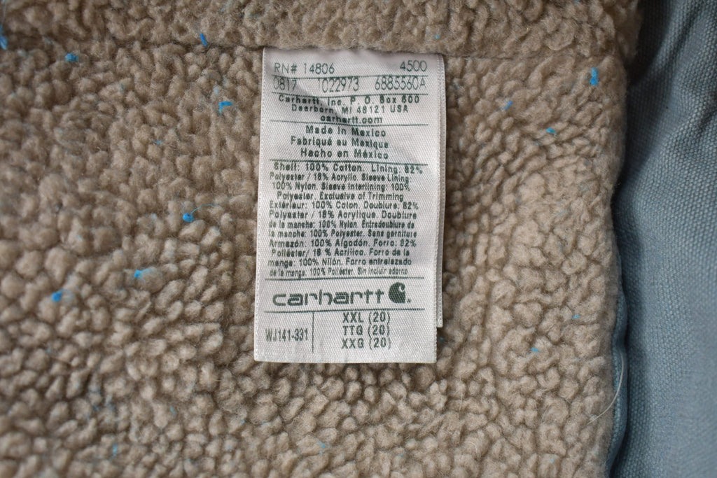 Vintage 1990s Carhartt Women's Sherpa Lined Sandstone Sierra Jacket Workwear