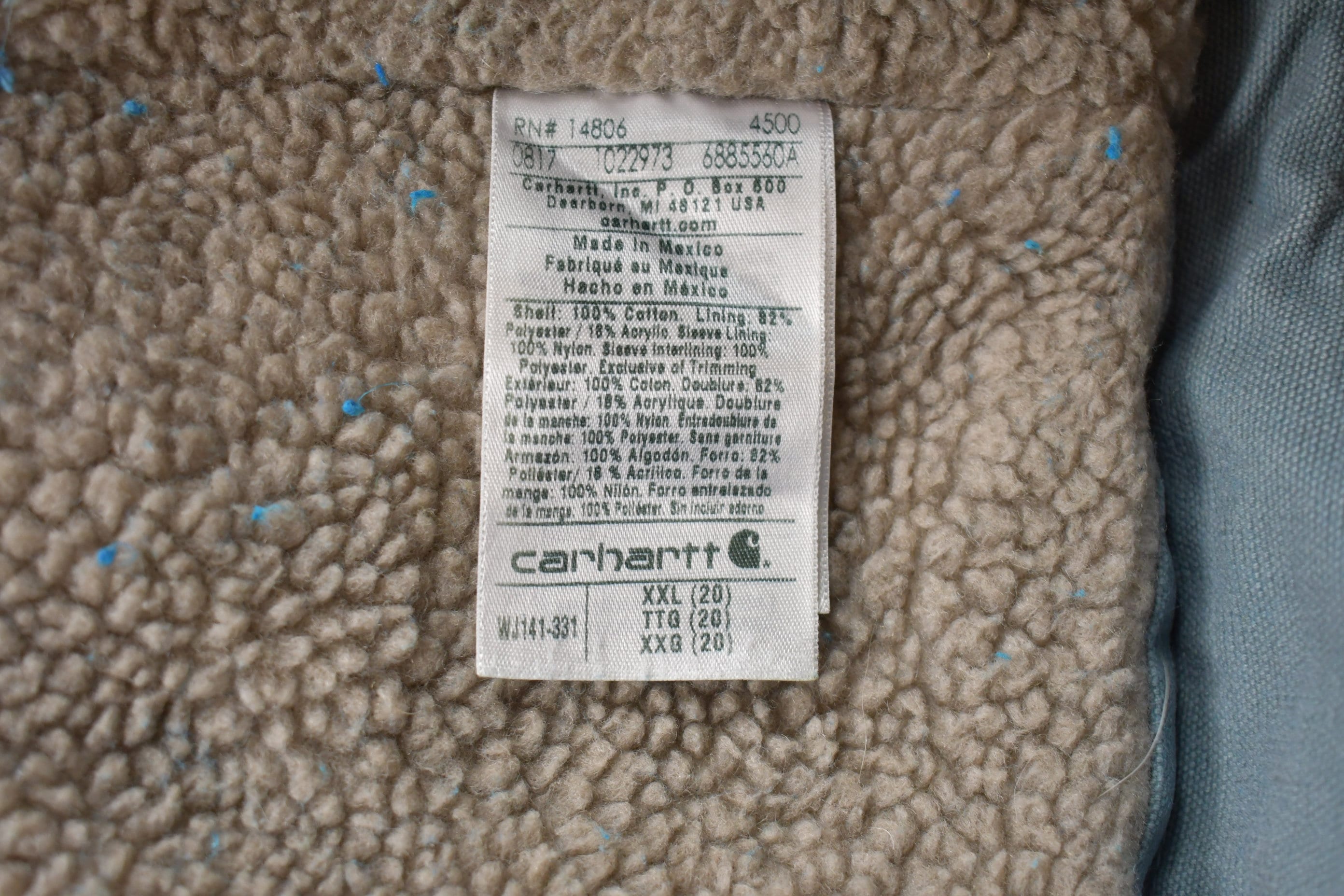 Vintage 1990s Carhartt Women's Sherpa Lined Sandstone Sierra Jacket Workwear