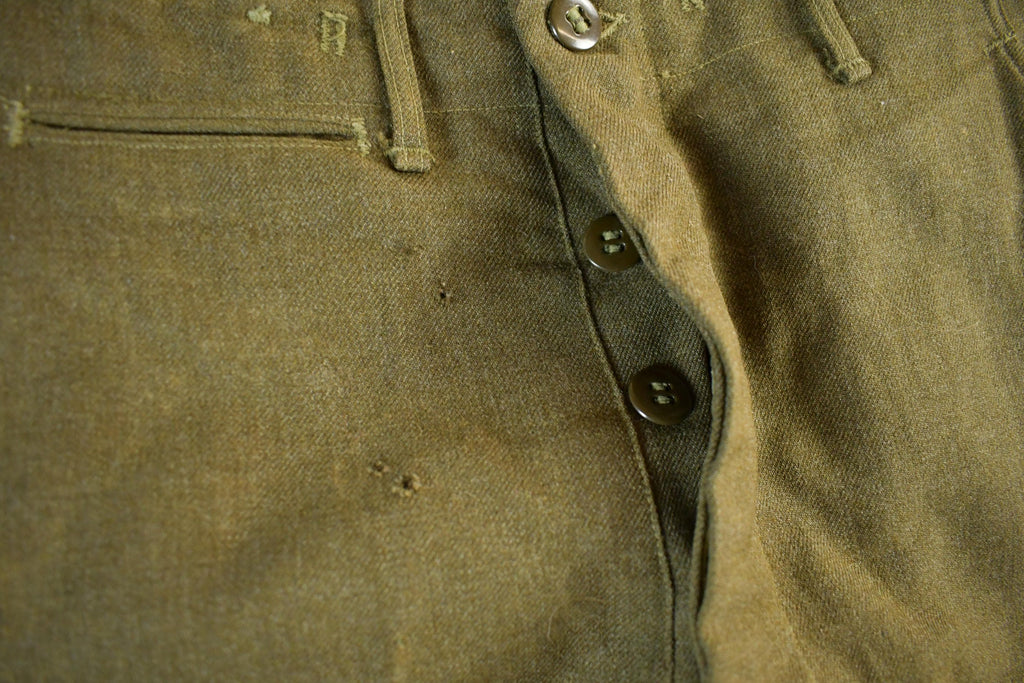 Vintage 1950s 1960s Military Wool Field Combat Pants Size 31 x 28