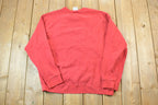 Vintage 1990s Red Nike Embroidered Mini Swoosh Crewneck Sweatshirt
