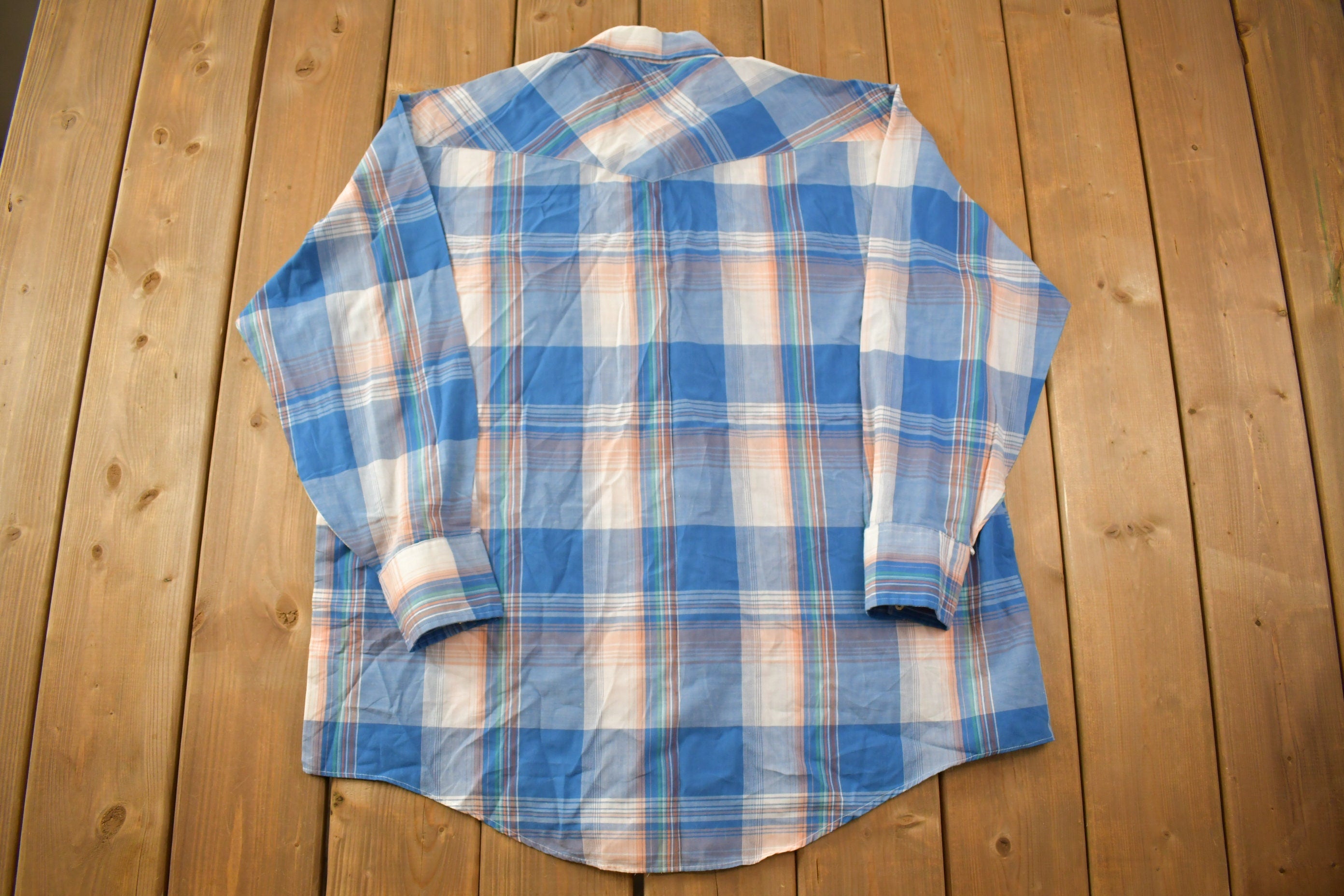 Vintage 1990s Plaid Rock Creek Ranch Button Up Shirt
