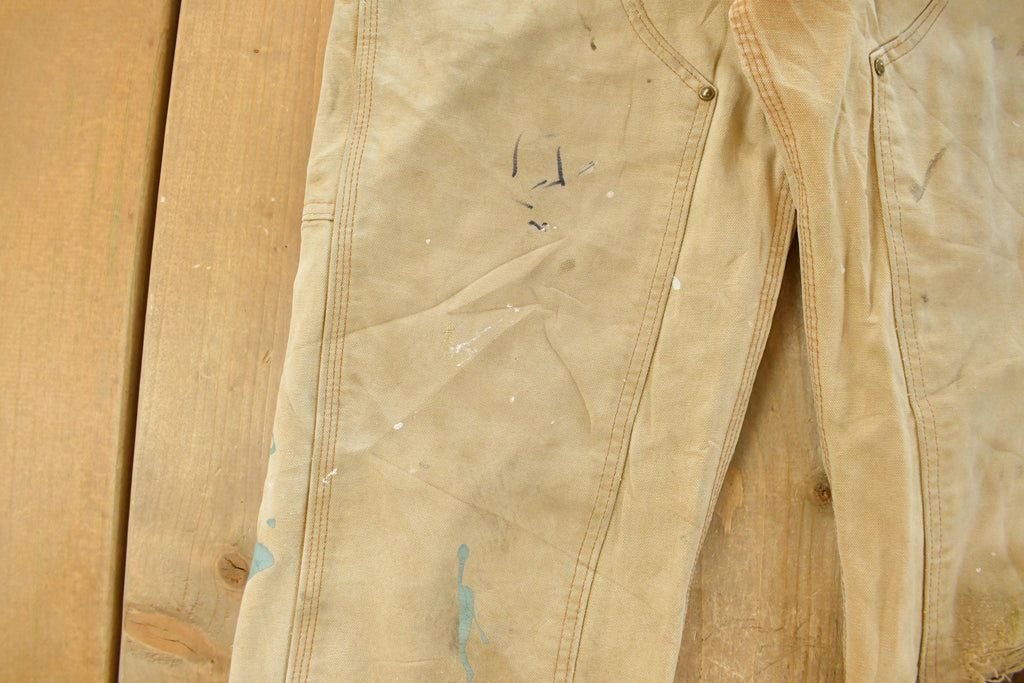 Vintage 2000s Carhartt Distressed Sun Faded Double Knee Pants Men's 28 x 28