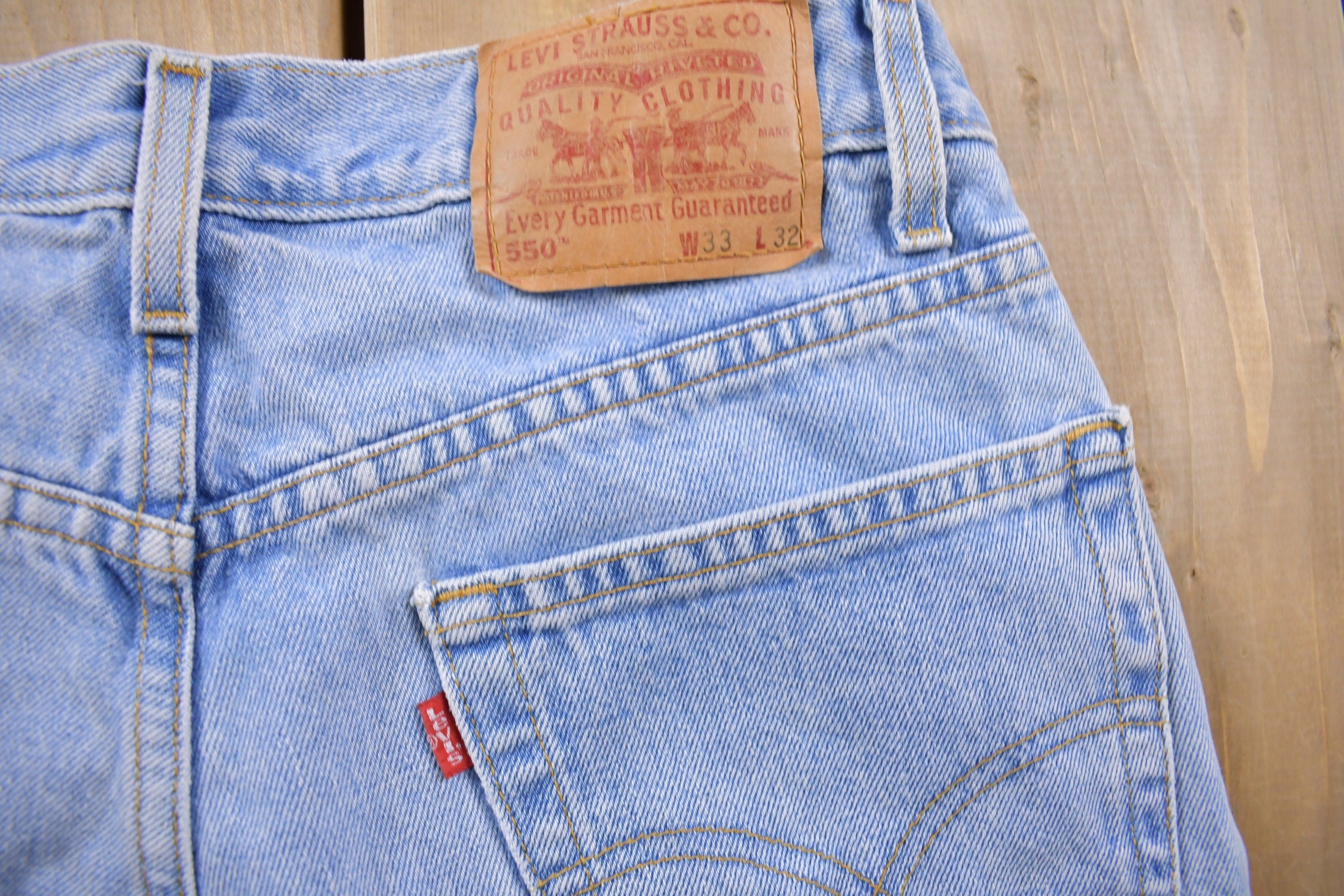 Vintage 1990s Levi's 550 Red Tab Denim Jeans Size 31 x 31 / Vintage Denim / Streetwear / Vintage Denim / Jeans / Made In USA / Vintage Levis