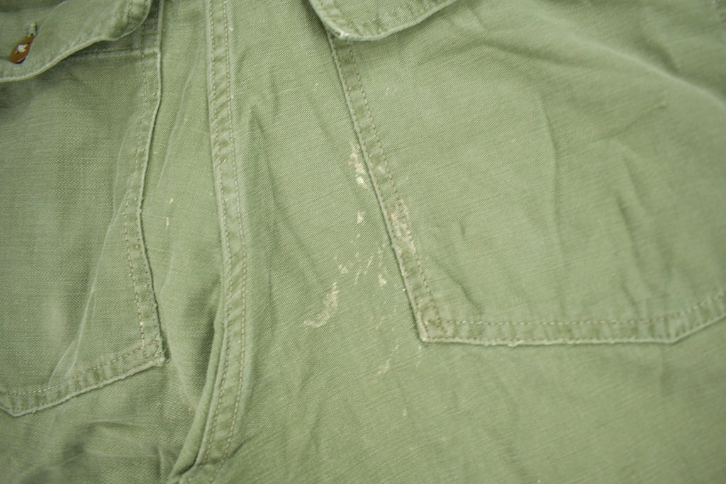 Vintage 1970s OG 107 Green Khaki Army Pants Size 28 x 25